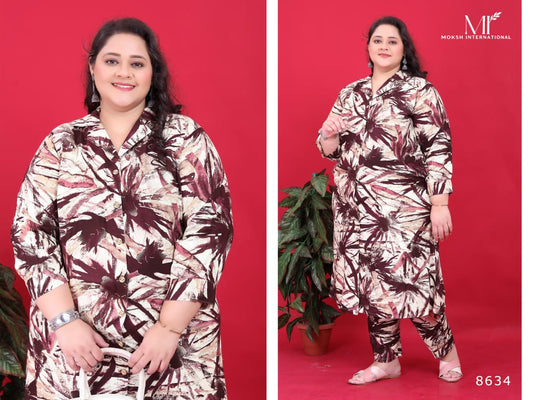 8634 Big Size Vol 2 Moksh Rayon Co Ord Set