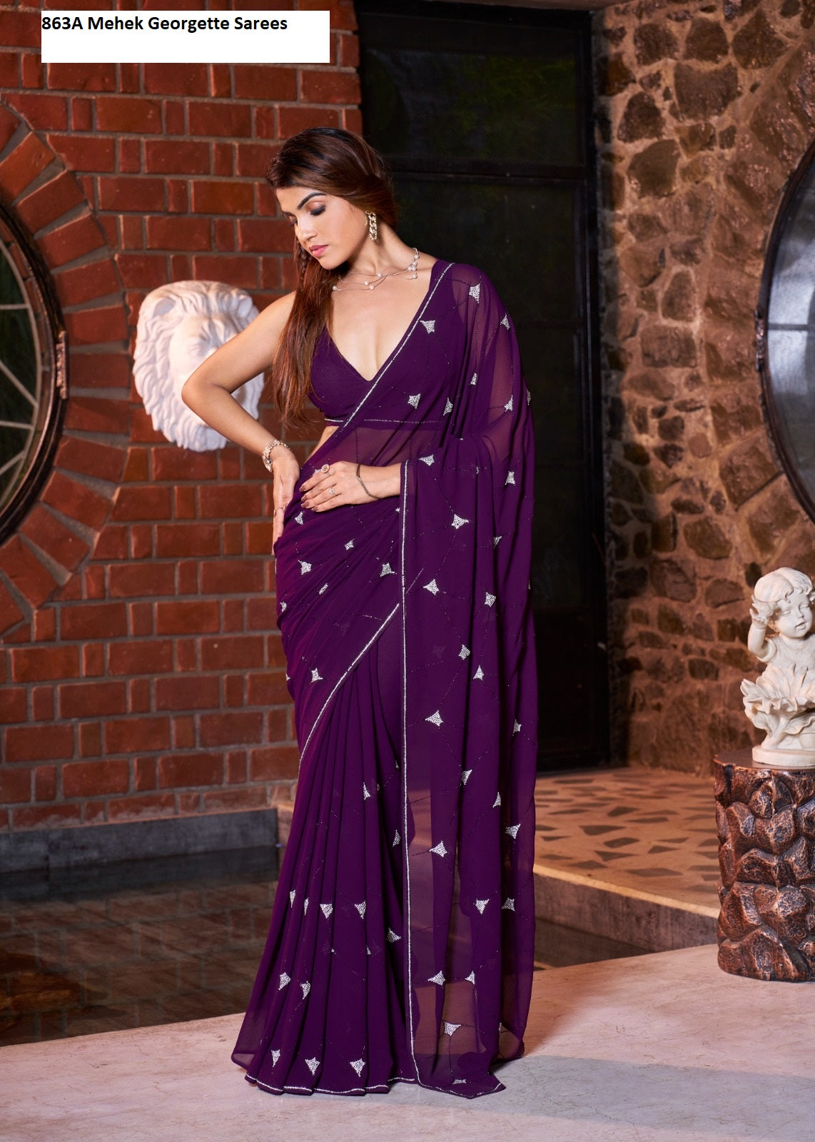 863A Mehek Georgette Sarees