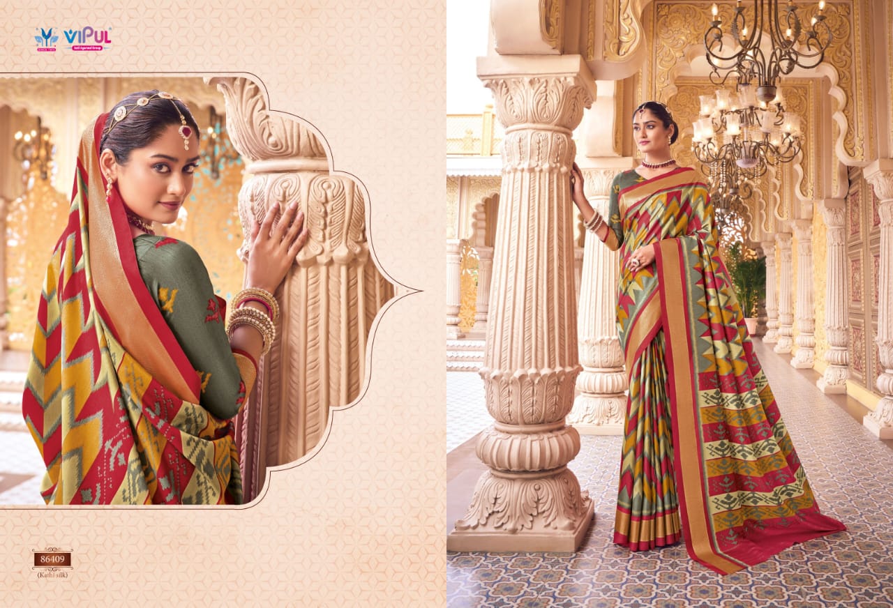 86409 Gulmarg Vol 5 Vipul Silk Sarees