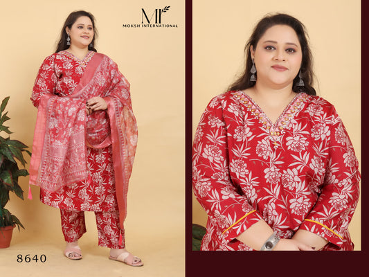8640 Big Size Angle Vol 2 Moksh Handwork Readymade Suits