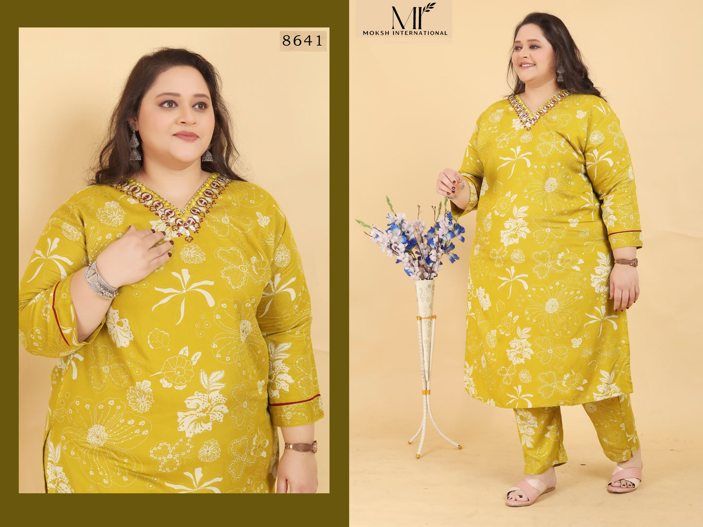 8641 Big Size Angle Vol 2 Moksh Handwork Readymade Suits