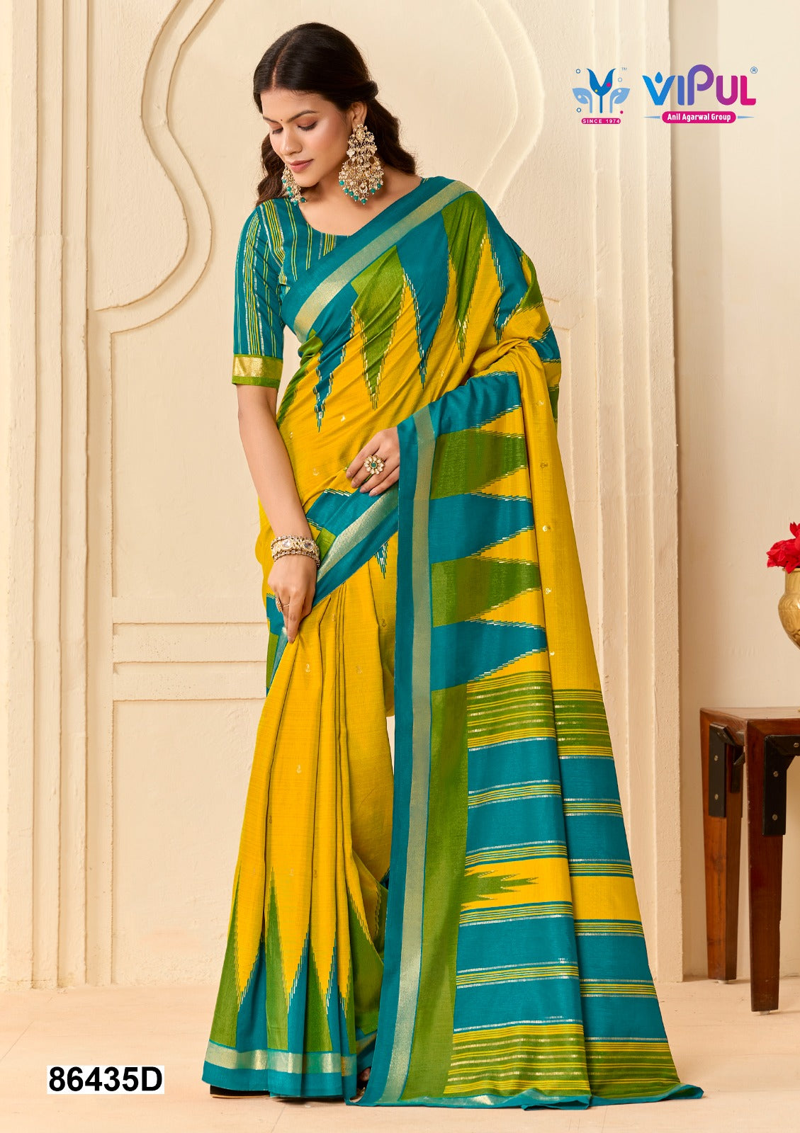 86435-D Vipul Soft Silk Sarees