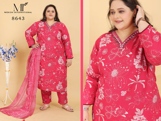 8643 Big Size Angle Vol 2 Moksh Handwork Readymade Suits