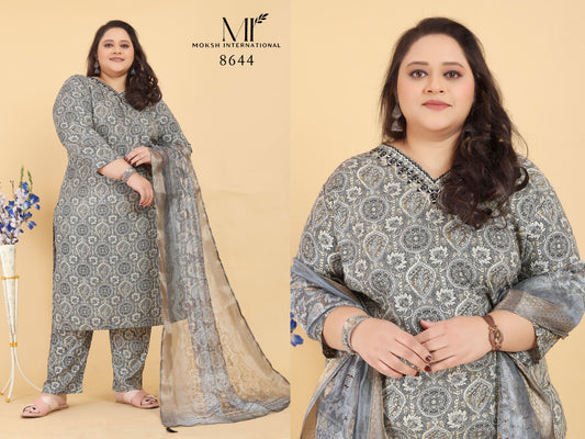 8644 Big Size Royal Vol 1 Moksh Jacquard Readymade Suits