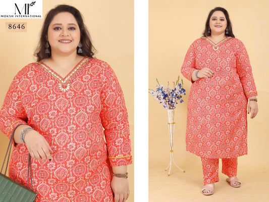 8646 Big Size Royal Vol 1 Moksh Jacquard Readymade Suits