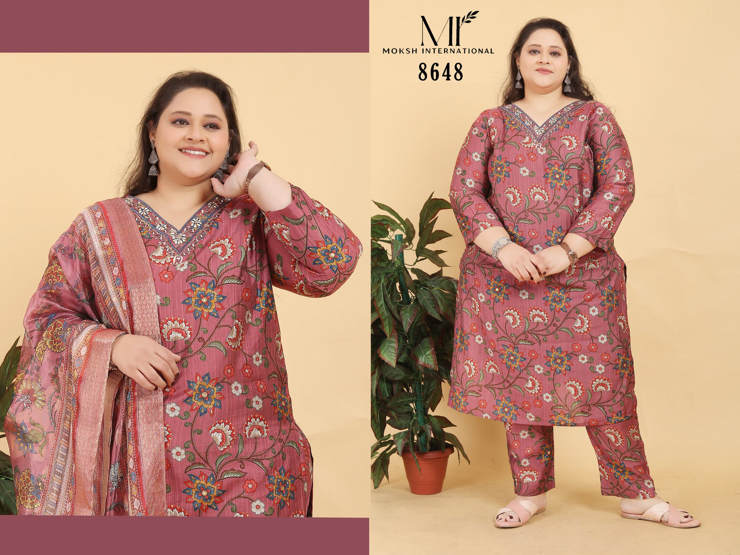 8648 Big Size Royal Vol 2 Moksh Print Readymade Suits