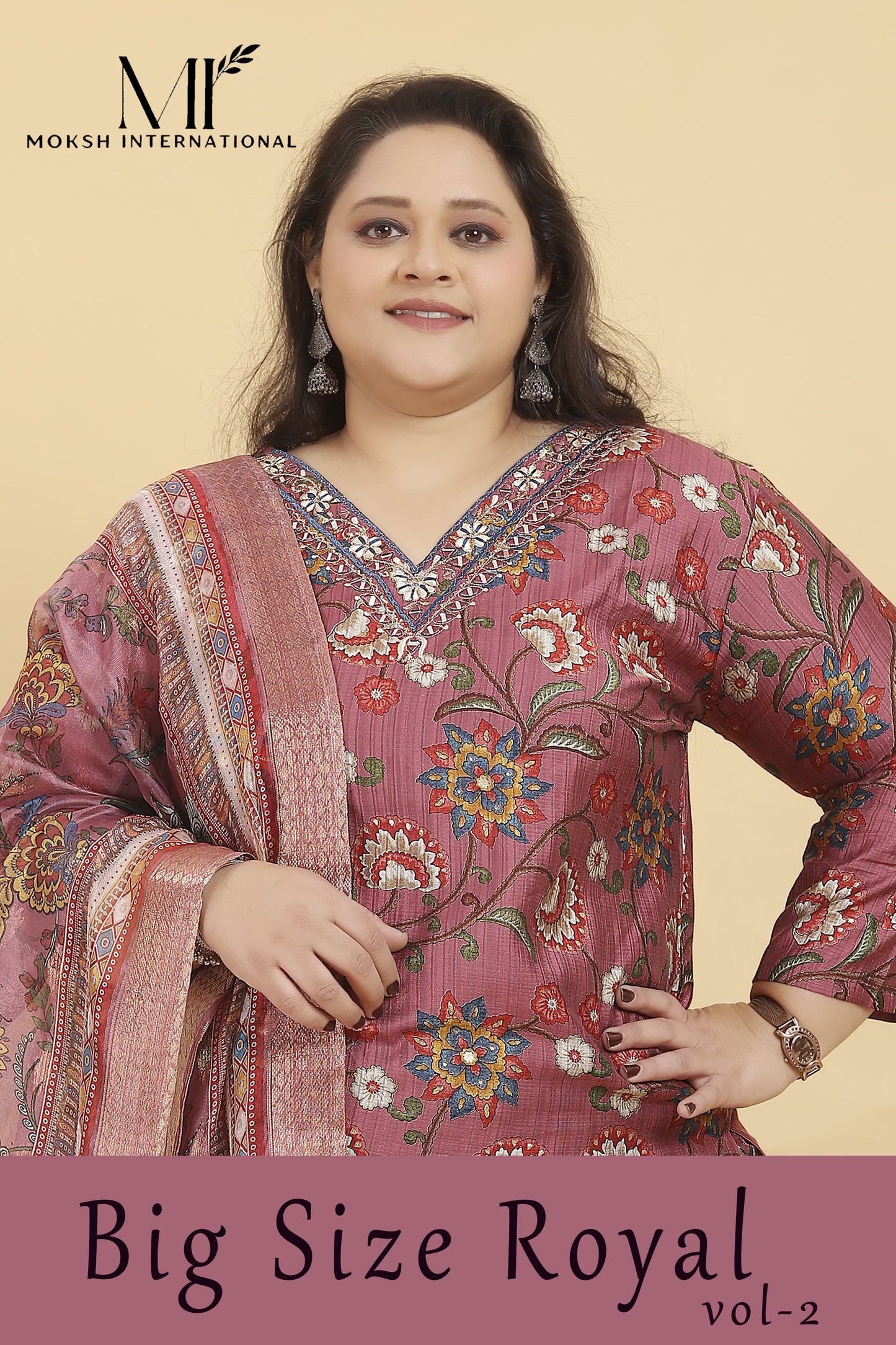 8648 Big Size Royal Vol 2 Moksh Print Readymade Suits