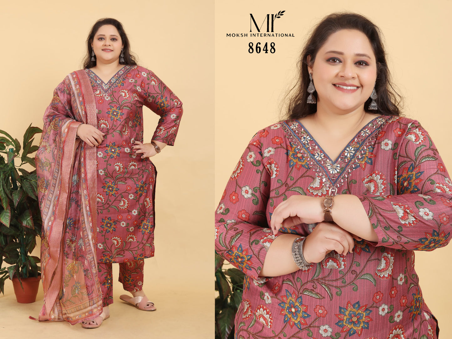 8648 Big Size Royal Vol 2 Moksh Print Readymade Suits