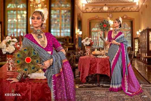 864 Pankhpatola Kreshva Pv Silk Sarees
