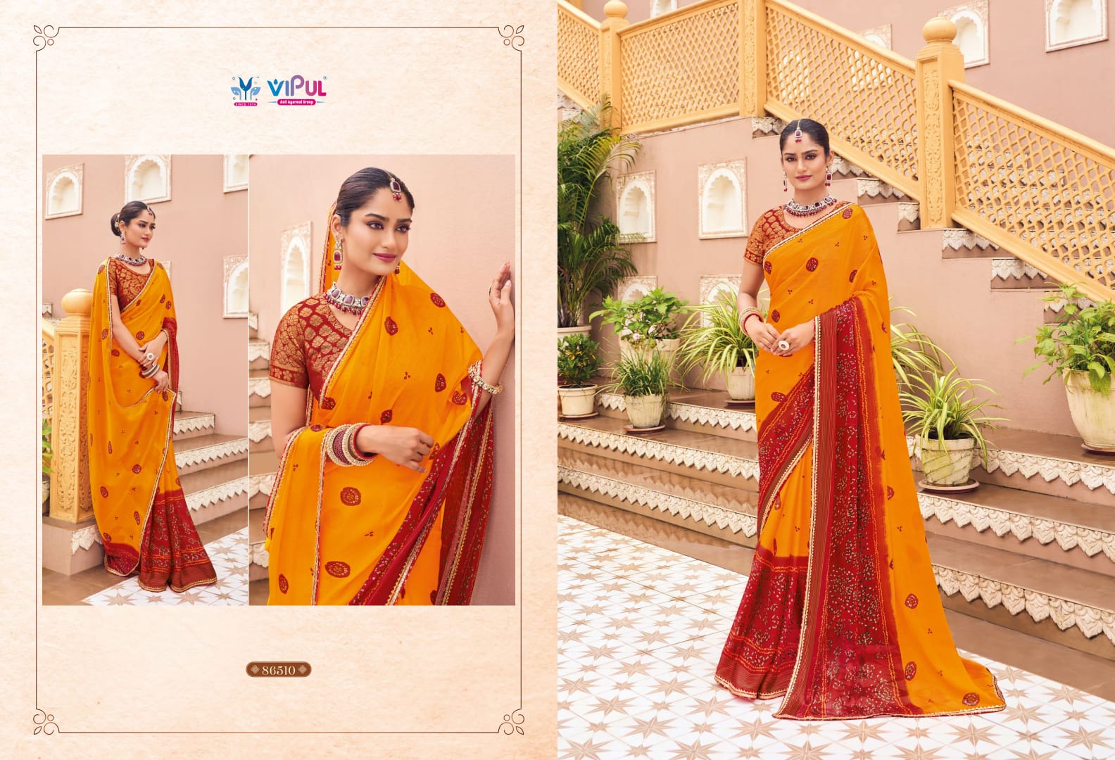 86510 Jeevan Saathi Vol 2 Vipul Bandhani Sarees