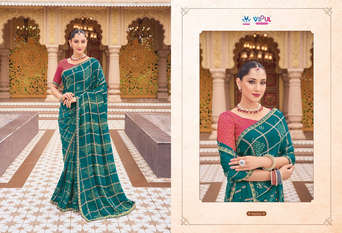 86513 Jeevan Saathi Vol 2 Vipul Bandhani Sarees