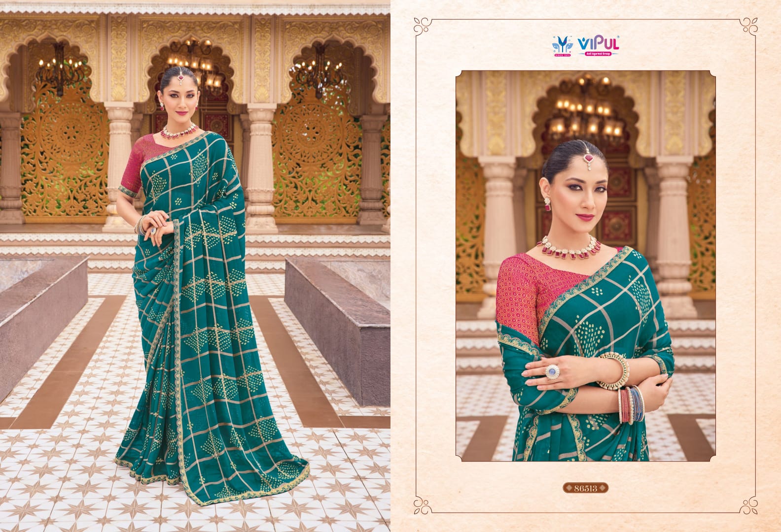 86513 Jeevan Saathi Vol 2 Vipul Bandhani Sarees
