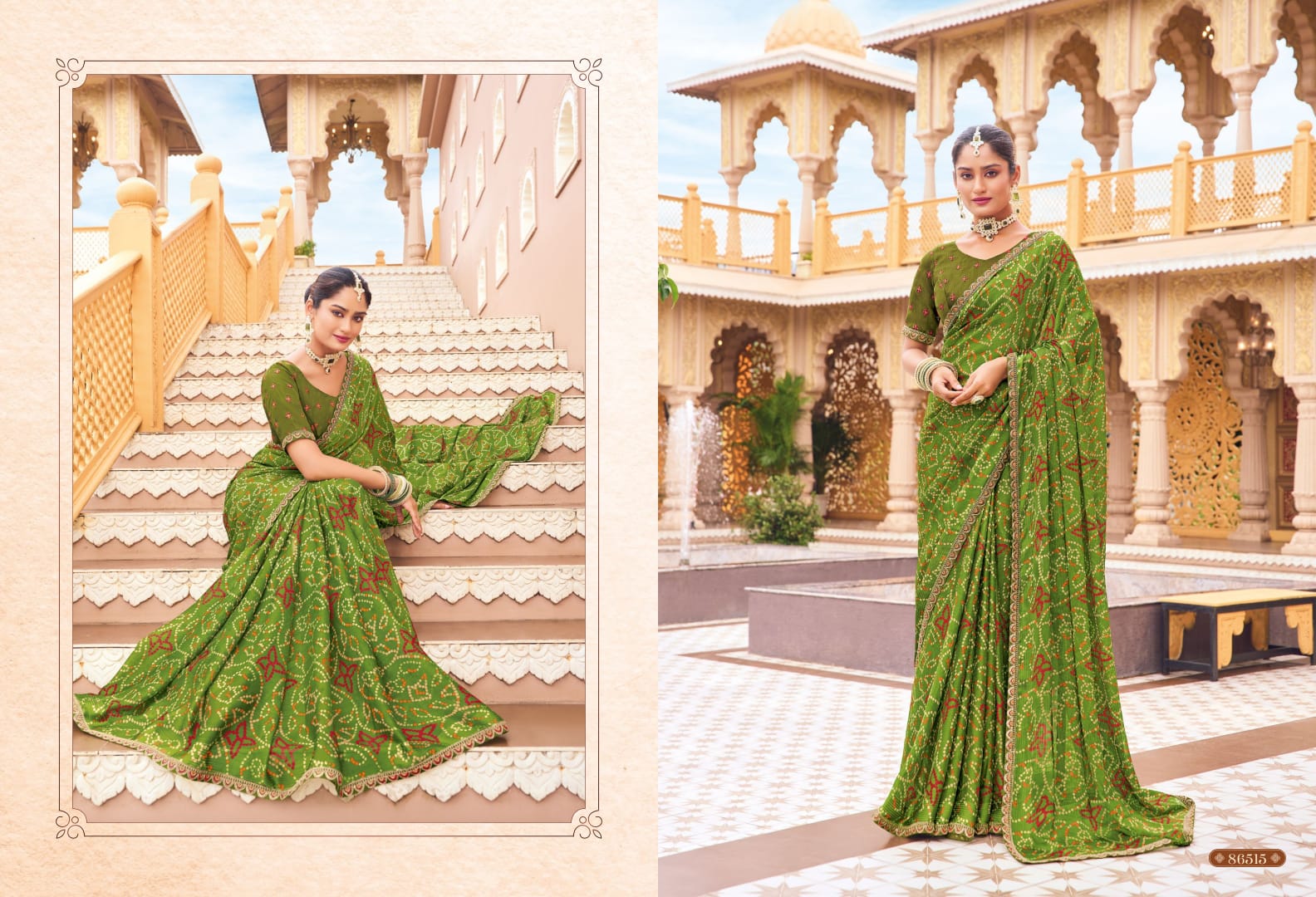86515 Jeevan Saathi Vol 2 Vipul Bandhani Sarees