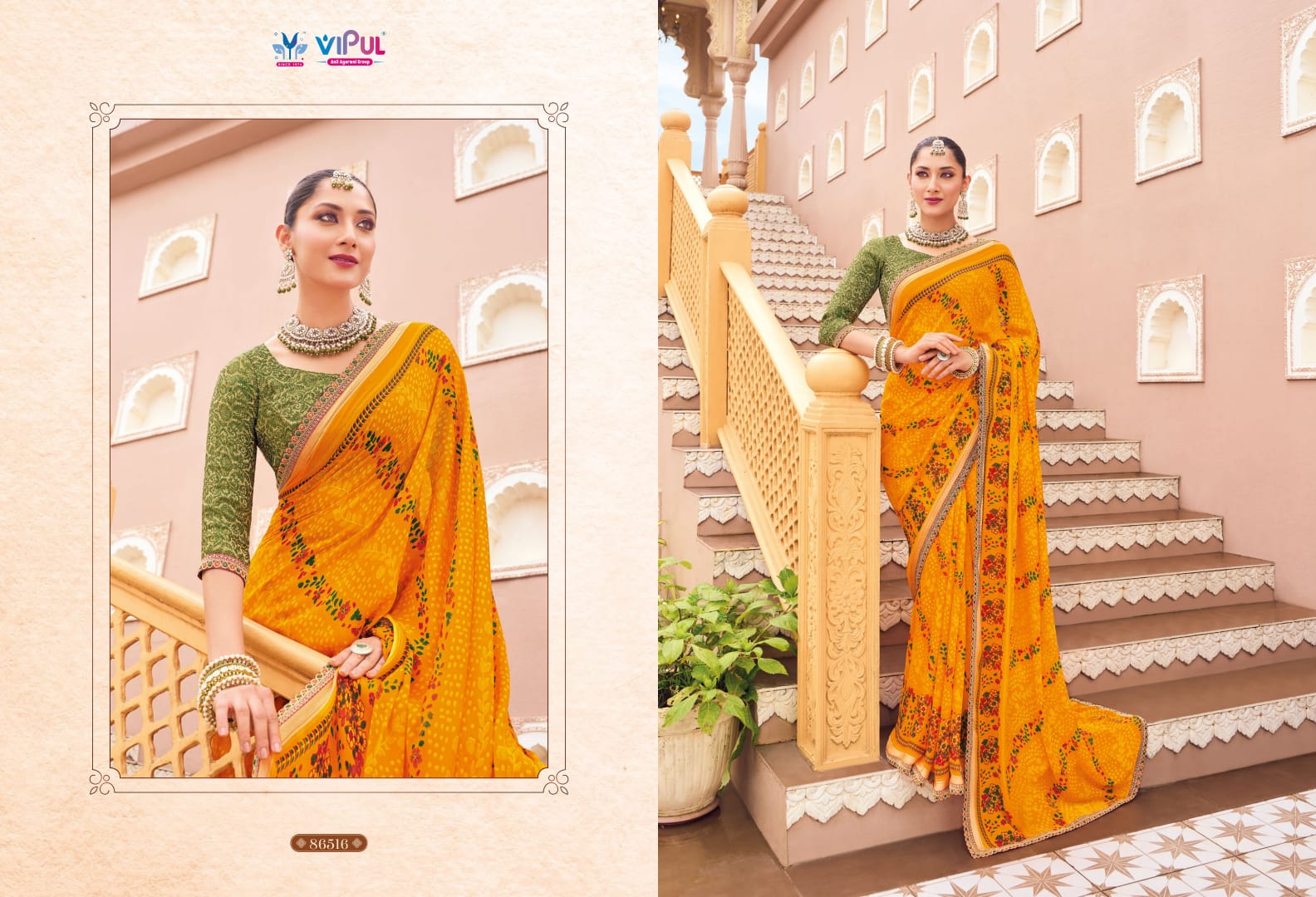 86516 Jeevan Saathi Vol 2 Vipul Bandhani Sarees