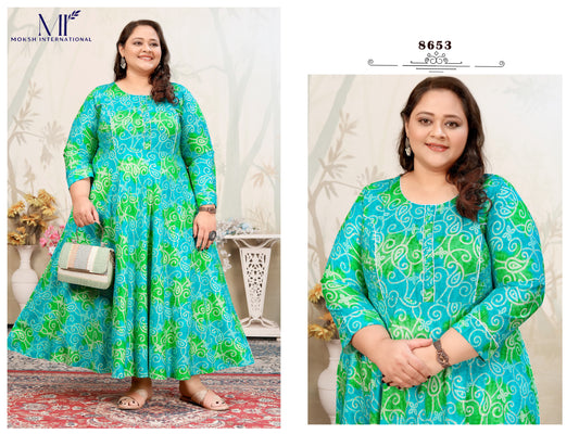 8653 Plus Size Joy Vol 2 Moksh Rayon Kurti