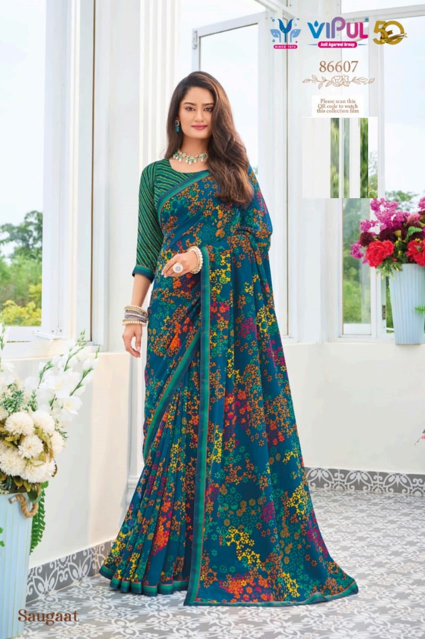 86607 Saugaat Vipul Weightless Sarees