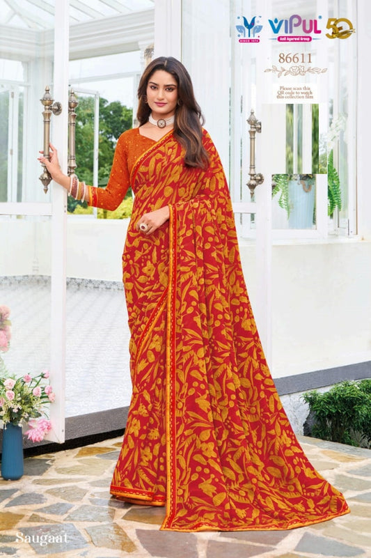 86611 Saugaat Vipul Weightless Sarees