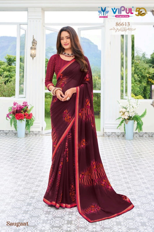 86613 Saugaat Vipul Weightless Sarees