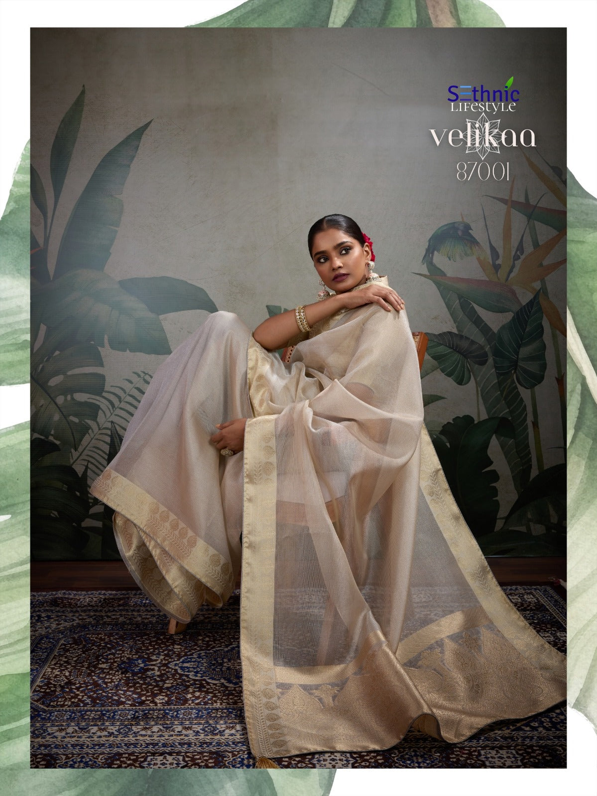 87001 Velikaa Sethnic Tissue Sarees