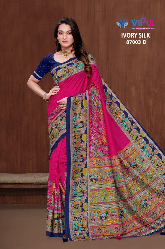 87003-D Vipul Silk Sarees