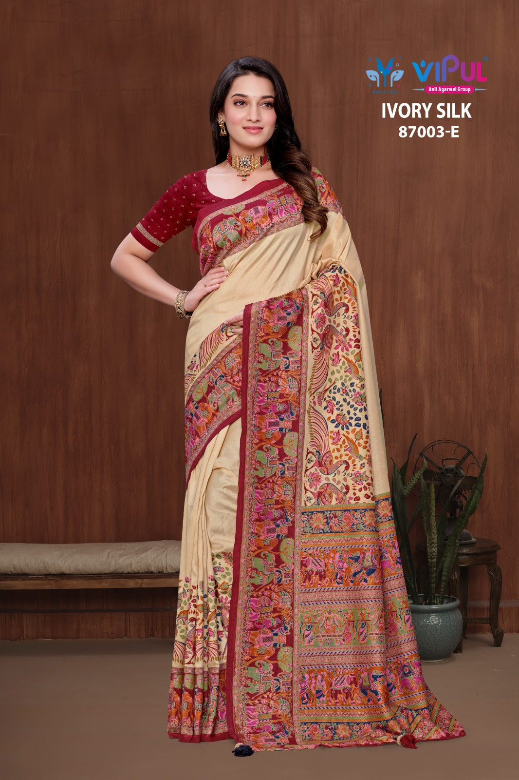 87003-E Vipul Silk Sarees
