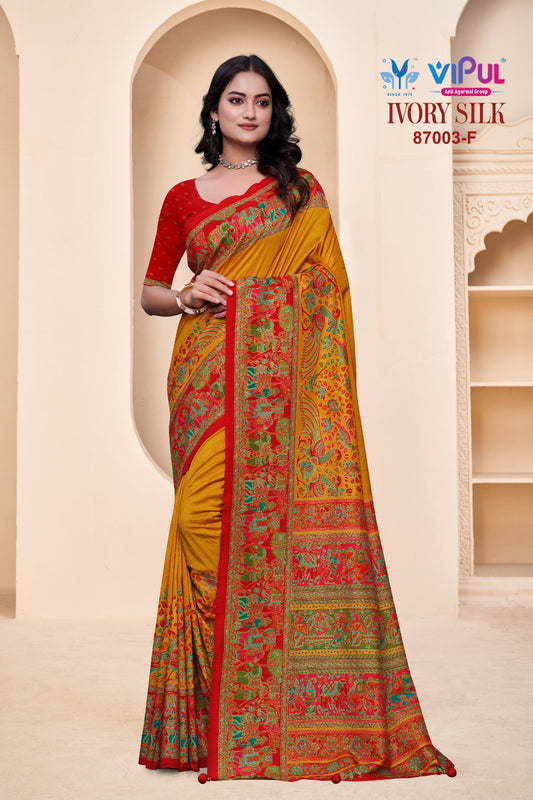 87003-F Vipul Silk Sarees