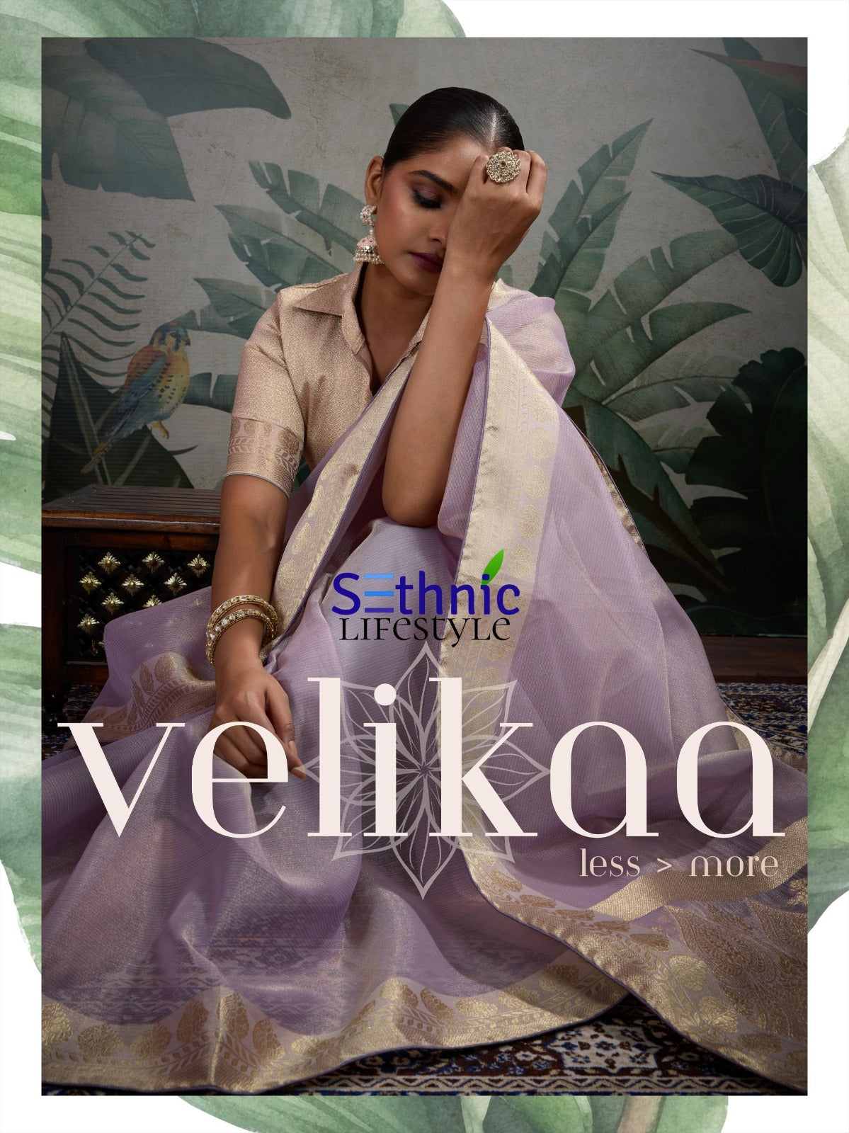 87003 Velikaa Sethnic Tissue Sarees