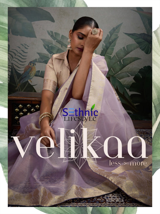 87003 Velikaa Sethnic Tissue Sarees
