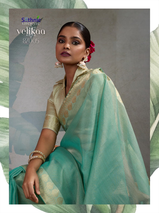87005 Velikaa Sethnic Tissue Sarees