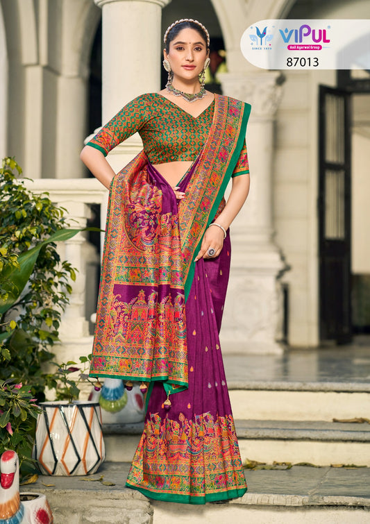 87013 Vipul Silk Sarees