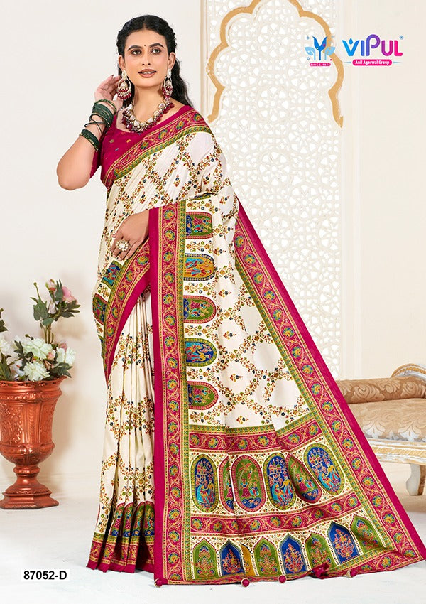87052-D Vipul Silk Sarees