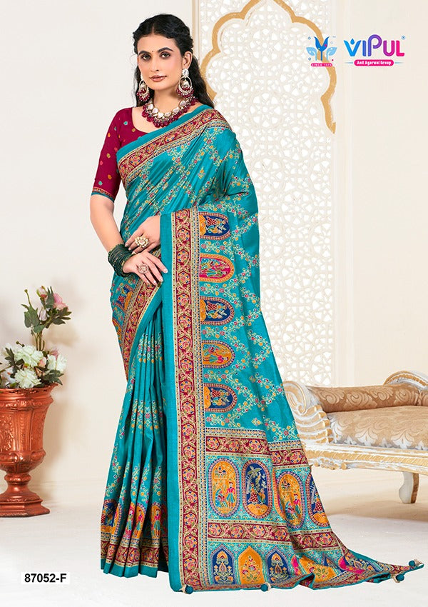87052-F Vipul Silk Sarees