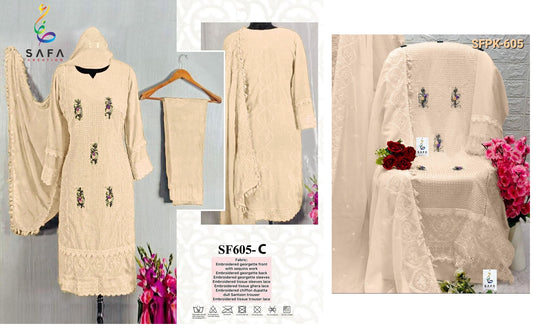 605C Safa Creation Pakistani Salwar Suits