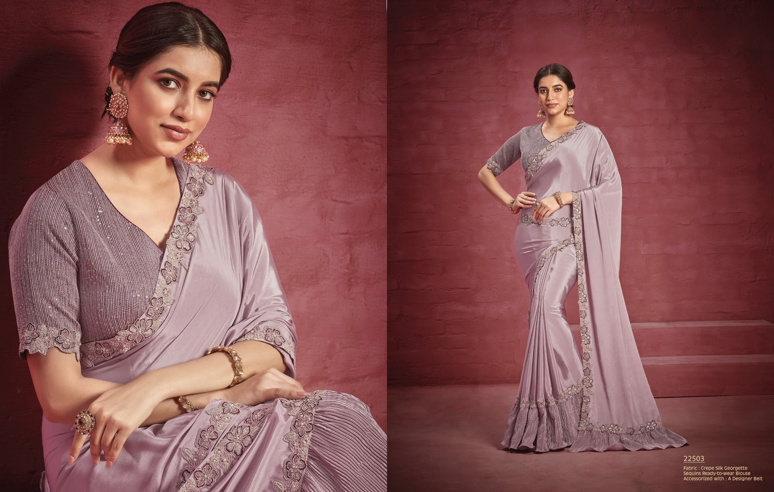 22503 Mohmanthan Mahotsav Sarees – Heriska
