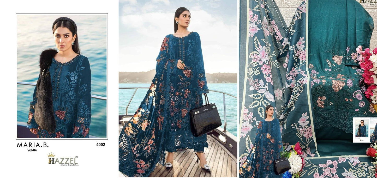 4002 Hazzel Pakistani Salwar Suits