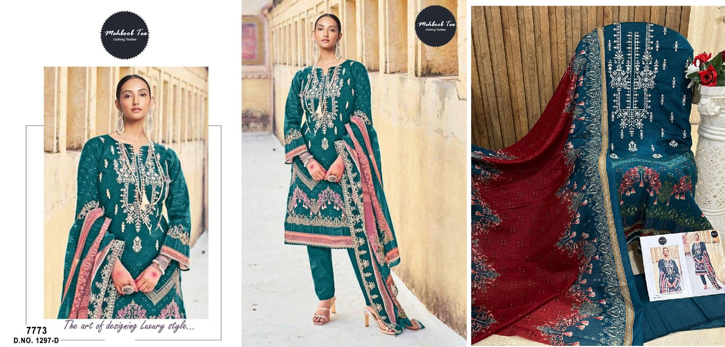 1297D Mehboob Tex Pakistani Salwar Suits