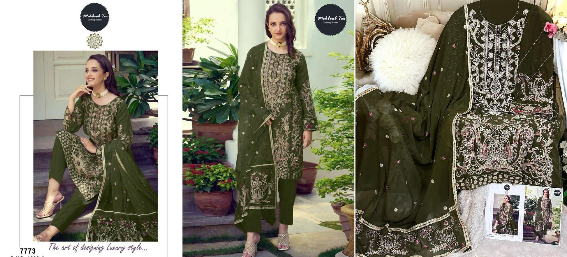 1292A Mehboob Tex Pakistani Salwar Suits
