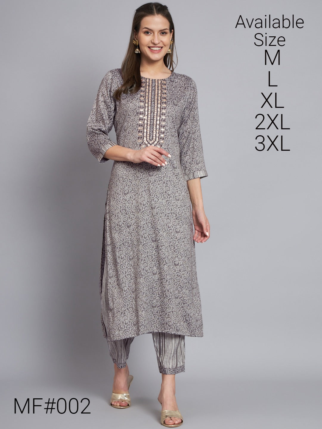Mf 002 Msm Kurti Pant Set
