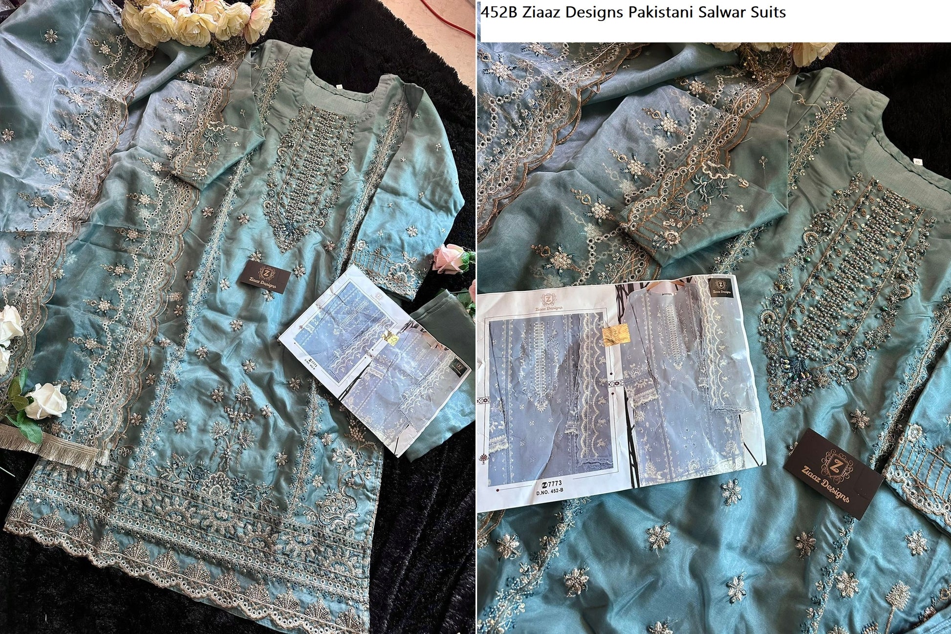 452B Ziaaz Designs Pakistani Salwar Suits