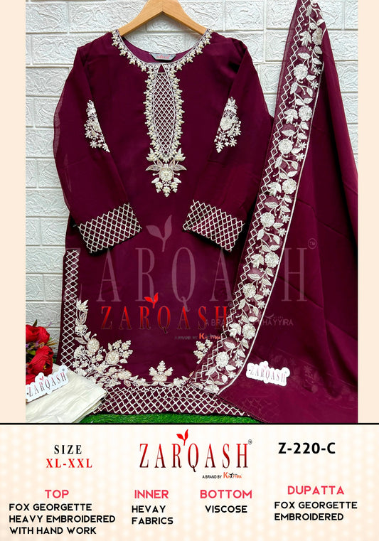 220C Zarqash Pakistani Readymade Suits