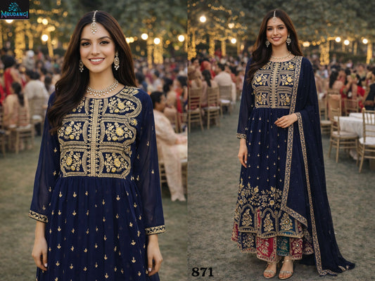 871 Janvi Mrudangi Real Georgette Readymade Suits