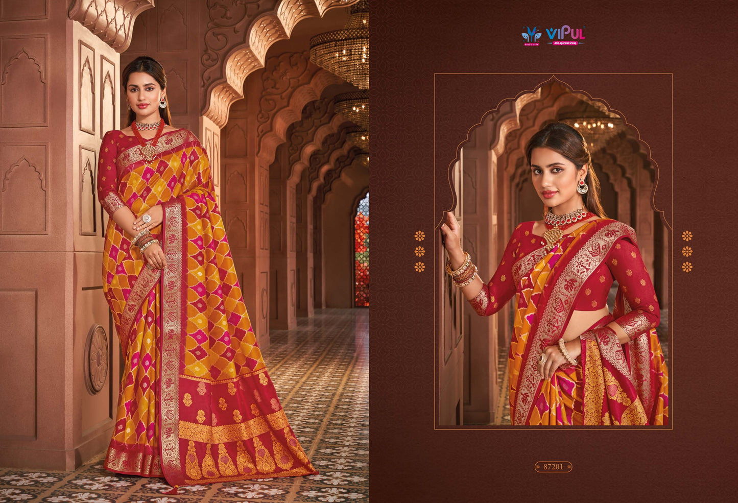 87201 Angora Vipul Silk Sarees