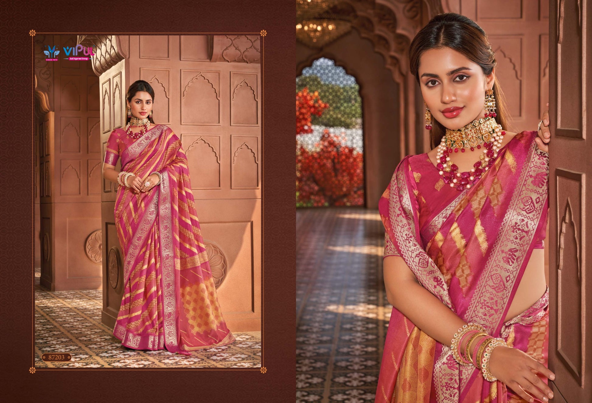 87203 Angora Vipul Silk Sarees