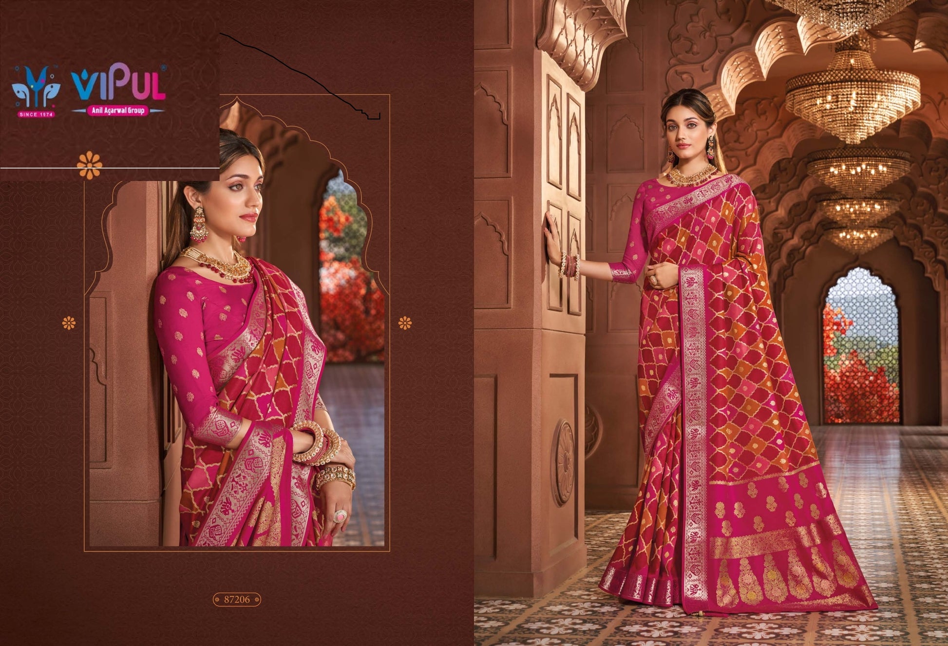 87206 Angora Vipul Silk Sarees