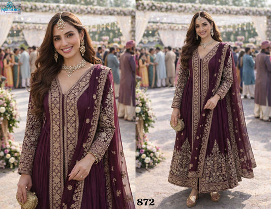 872 Suhani Mrudangi Chinon Readymade Suits