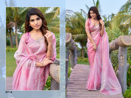 877A Mehek Hand Work Sarees