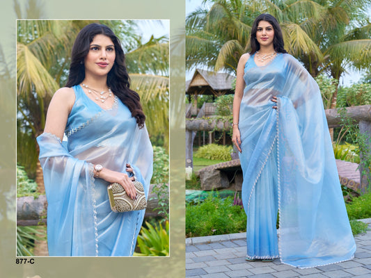 877C Mehek Hand Work Sarees
