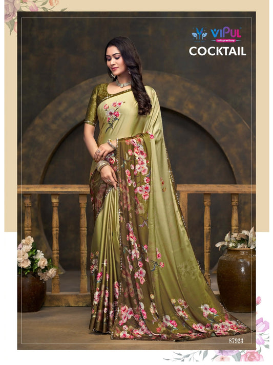 87923 Cocktail Vipul Print Sarees
