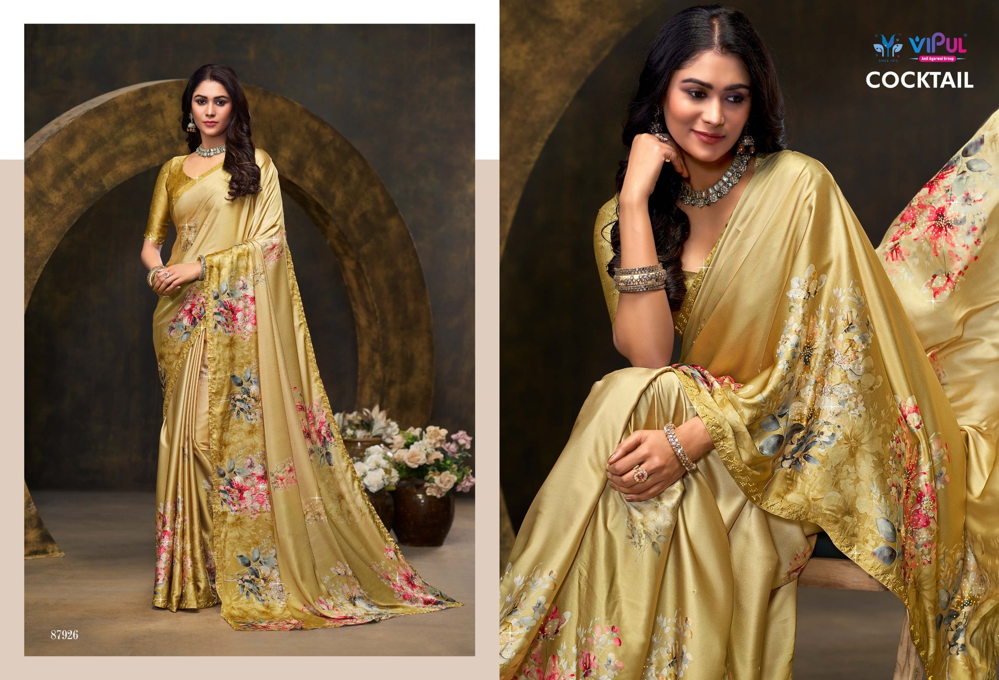 87926 Cocktail Vipul Print Sarees