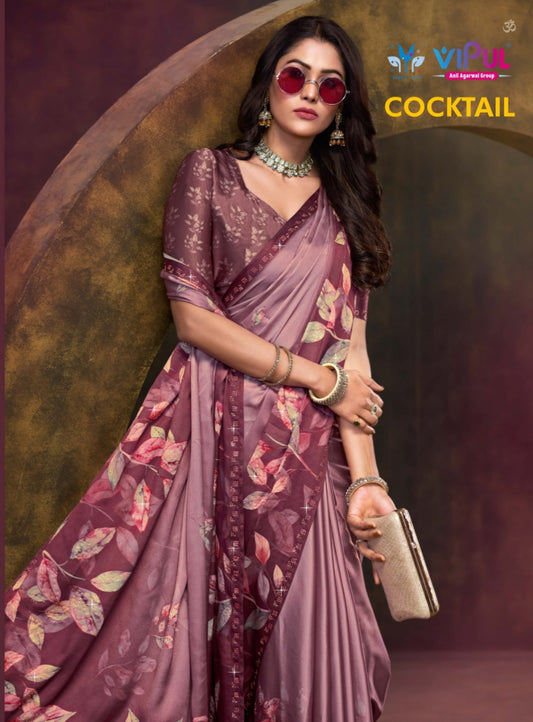 87927 Cocktail Vipul Print Sarees
